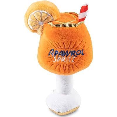 Haute Diggity Dog Apawrol Spritz Plush Squeaky Dog Toy for Small to Medium Dogs, Funny Cocktail-Inspired Parody Stuffed Dog Toys with Interactive Squeaker, Machine Washable, One Size