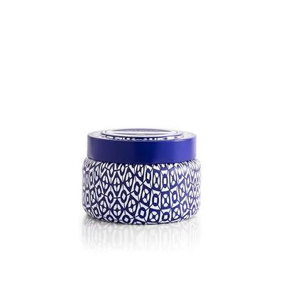Capri Blue Printed Travel Tin Jar Candle - Luxury Tropical Scented Candles for Home - Long Lasting Soy Wax Blend - Decorative Jar for Home Decor Gift (Aloha Orchid, 8.5 oz)