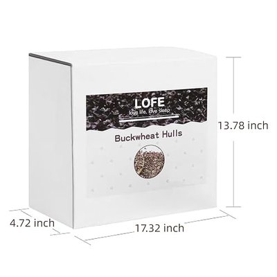 Common Buckwheat Hulls - 6 LBS Buckwheat Pillow Fillings, 100% Organic Buckwheat Groats, Stuffing Bulks