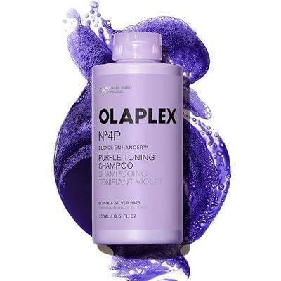 Olaplex Nº.4P Blonde Enhancer Purple Toning Shampoo: Neutralizes Brassiness & Strengthen | Repairs Damages & Hydrates Hair | For Coily, Curly, Straight, and Wavy, 250 mL / 8.5 Fl. Oz.
