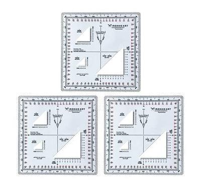 Military Protractor Accurately Cut for Land Navigation - 3 Pack