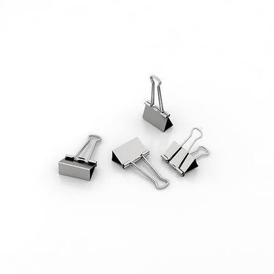 Micro Silver Binder Clips Micro Metal Clamp 1/2 inch Width (Silver, 40 PCS) Micro Size (Clip Horizontal Width 1/2inch)
