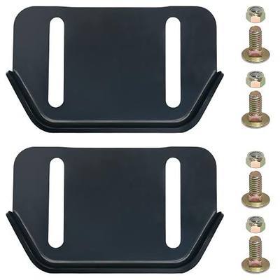KOOTANS 1pair 784-5580 Snow Thrower Slide Plate Shoes Heavy Duty Metal Snow Blower Slide Skids Replace for MTD 784-5580-0637 Cub Cadet Yardman Troy Bilt Craftsman, for Stens 780-420 (Black)