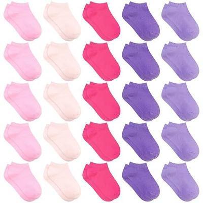 Kids Socks - 25 Pairs Toddler Ankle Socks Set (1-14 Years Old)