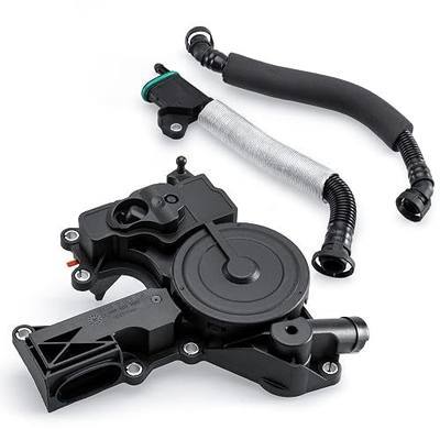 PCV Valve Engine Crankcase Vent Valve Oil Separator with Breather Hose Kit Compatible with Audi A3, A4, A5, Q5, TT, VW Beetle,CC, Golf,Jetta,Passat, Tiguan Replacement 06H103495B 2.0L L4 ONLY