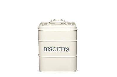 Living Nostalgia Biscuit tin 14,5x19cm, Metal, Antique Cream, 14.5 x 19 cm