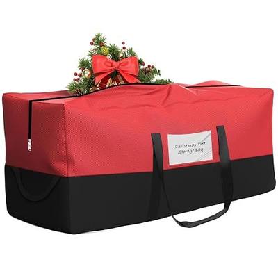 Christmas Tree Storage Bag 10 Ft Artificial Tree 600D Oxford Storage Bag | Waterproof Christmas tree storage bag (68×20×30in) Dual smooth zippers, reinforced handles & label pocket dust/moisture-proof