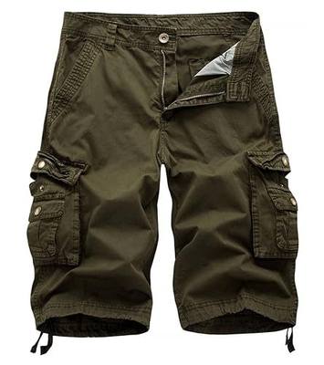 Men's Camo Cargo Shorts Relaxed Fit Multi-Pocket Outdoor Camouflage Cargo Shorts Cotton