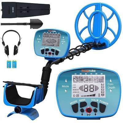 Metal Detector for Adults Waterproof - Roaprobe High Accuracy Gold Detector with LCD Display, 5 Modes, Advanced DSP Chip 10" Search Coil Metal Detector for Treasure Hunting
