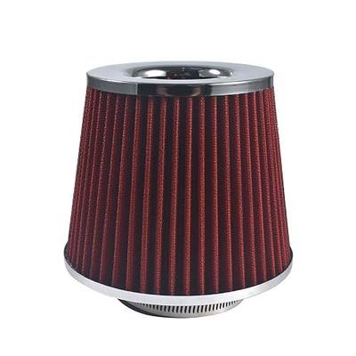 3 inch Red 76mm Inlet Cold Air Intake Cone Replacement Quality Dry Air Filter