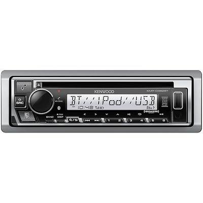 KENWOOD KMR-D382BT (50W x 4Ch) Single Din Car/Marine Stereo Head Unit with Bluetooth, Hands-Free Calling, CD Player, USB, AM/FM Radio, SiriusXM Ready, All-Weather in-Dash Boat & Car Audio Receiver