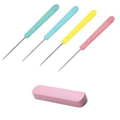 NA 4 Pcs Hand Craft DIY Tool Set Plastic Handle Scratch Awl Sewing Awl Tool for Sewing, DIY Handicrafts
