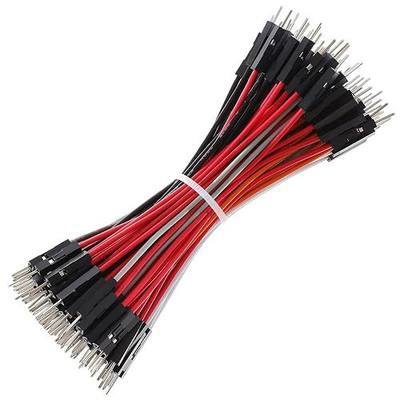 Breadboard Jumper Wires 20AWG, Bestlus Exclusives 10CM Male to Male Jumper Cable Wires M/M 4'' 10 Colors Pack of 120 Square Head 0.1'' (4'', M/M)