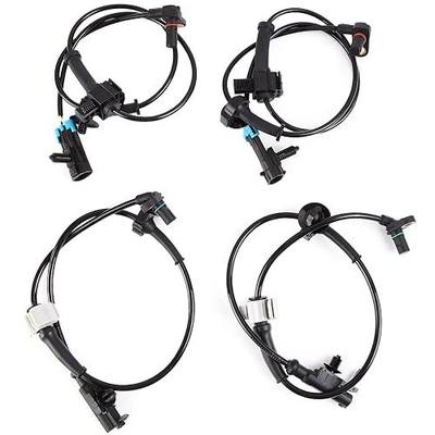 ABS Wheel Speed Sensor, Front Rear Left Right, for Chevy Avalanche Suburban 1500 Tahoe 2007-2012, Silverado 1500 2007-2013, for GMC Yukon XL 07-12, for Cadillac Escalade 09-12, 15229012 15121067 4PCS