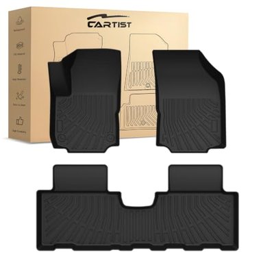 Cartist Floor Mats Compatible with Spark Accessories All Weather Floor Mat for 2016-2022 Chevy Chevrolet Spark Carpet Protection 3D TPE (Not Fit Spark EV)