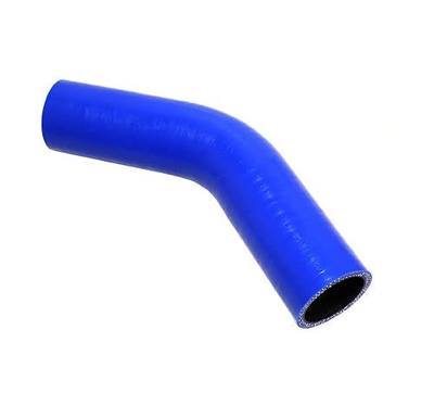 4-Ply Reinforced High Temperature 1.5" ID 45 Degree Elbow Coupler Silicone Hose (BLUE, 1.5'')