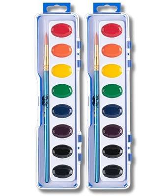 Mr. Pen- Washable Watercolors, 2 Pack, 8 Colors with Paint Brush | Safe & Non-toxic, Water Color Painting Kids, Watercolor Paint Set for Kids and Adults, Children, Students & Beginners