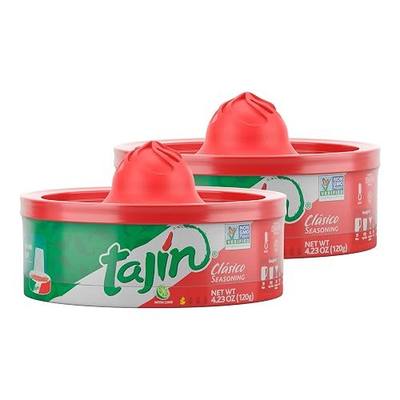 Tajin Clásico Rimmer, Mexican Chili Lime Spice Blend for Margaritas, Micheladas, Cheladas, Palomas, Bloody Marys, Beer, and Cocktails, 4.23 oz (Pack of 2)