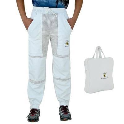 BeeProGear Sting-Proof Beekeeping Pants for Men & Women, Ventilated 3-Layer Mesh Pants with Tool Pockets & Carry Bag