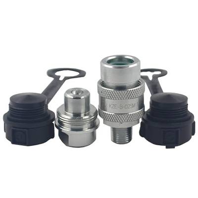 KZE-B-02 1/4'' NPT Set 10,000psi High Pressure Hydraulic Quick Connect Coupling Quick Coupler Replaces Enerpac T-630