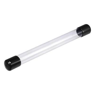 MECCANIXITY Clear Storage Tube 23x25mm Small Plastic Round Tubing with Caps Rigid Bottle Container 250mm/10 Inch for Item Stored