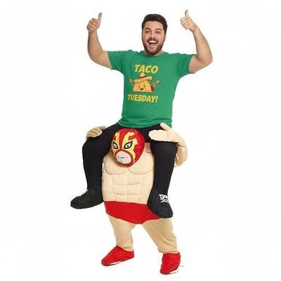 Morph Costumes Adults Piggyback Funny Characters Ride on Halloween Costumes for Adults