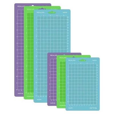 REALIKE Cutting Mat Compatible with Cricut Joy 4.5” X12” 4.5”X6.5” (StandardGrip, LightGrip, StrongGrip 6 Mats), Variety Adhesive Cutting mats for Joy Accessories