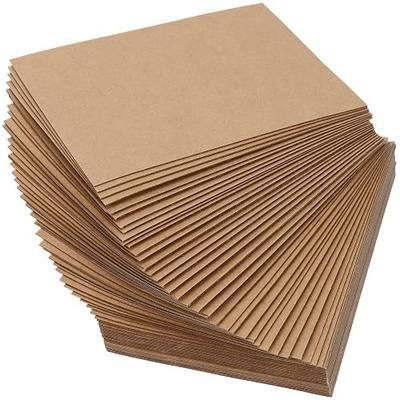 MUKCHAP 200 Packs 5 x 7 Inches Chipboard Sheets, 0.04 Inch(1mm) Thick Brown Kraft Cardstock for Model Building, Scrapbooking and Picture Frame Backing