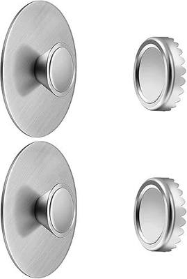 2Pcs Magnetic Soap Savers for Bar Soap, Stainless Steel Soap Holder for Shower Wall and Kitchen/Bathroom, Easy Clean, Self-Draining (Silver)