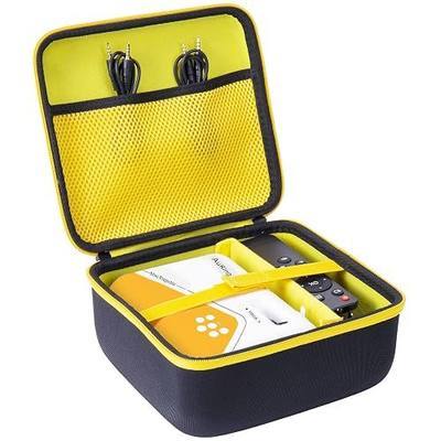 co2CREA Hard Case for Mini Projector AuKing Upgraded Outdoor Projector | Travel Protective Storage Bag with Mesh Pocket & Handle, Shockproof EVA Shell and Soft Lining