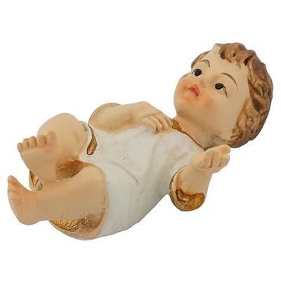 Baby Jesus Figurine | Beautiful Detailed Christ Child | Christmas Nativity Manger Scene Piece | Great Gift for Advent of Christmas | Christian Home Décor (2" Baby Jesus)