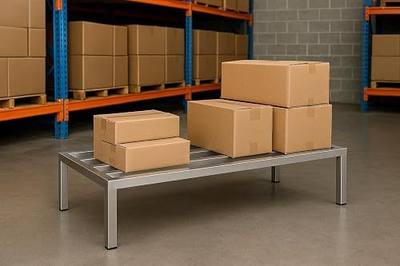 CenPro Commercial NSF Aluminum Dunnage Rack - 1,500 lb. Weight Capacity - 30"x24"x12" (28W-138)