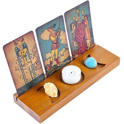 Tarot Card Holder Stand, Witchy Gifts for Women, Tarot Accessories | tarot gifts for women, metaphysical gifts, gifts for witches, tarot card stand, tarot box, wiccan altar supplies
