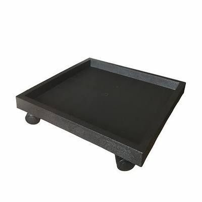 WanderingDonkey 13 Inch Square Heavy Duty Plant Caddy with Wheels,Rolling Plant Stand Pot Trolley,Wheeled Planter Saucer Tray,Potted Flower Mover Dolly with Casters Round Coaster for Indoor Outdoor