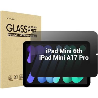 ProCase 4-Way Privacy Screen Protector for iPad Mini 7(A17 Pro) / Mini 6