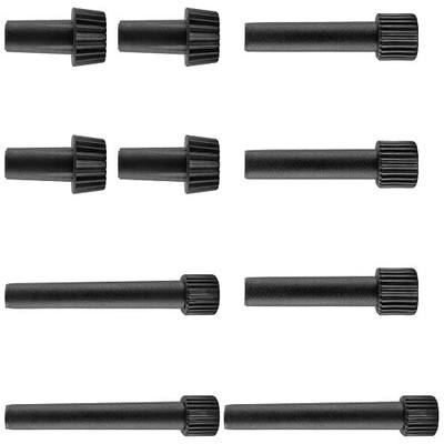 Lamp Switch Knob Replacement, 10 Pieces, 3 Size, Black | Threaded Turn Knob, For Lamp Socket Light Switch, For Light and Fan Fixtures