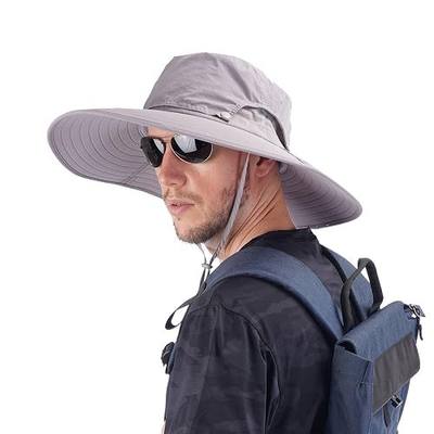 USHAKE Fishing Hat Bucket Safari Sun Hat Wide Brim Bonnie hat for Men and Women