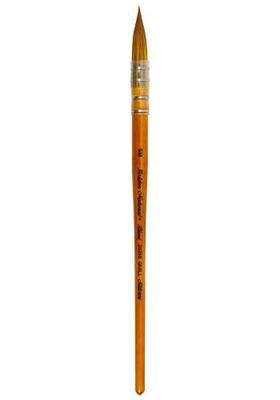 Silver Brush Limited 2025S Golden Natural Quill Brush for Watercolor, Oil, and Acrylic, Size Small, Short Handle