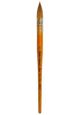 Silver Brush Limited 2025S-LG Golden Natural Quill Paintbrush for Oil, Acrylic, Watercolor, Gouache, Inks, & Dyes, Size LG, Short Handle
