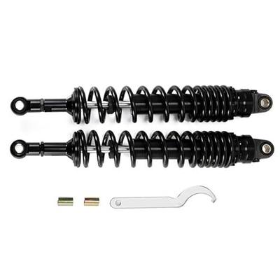 400mm Motorcycle Shock Absorber Rear Suspension 8mm Spring | 15.75 inch, ATV Quad Scooter Dirt Bike, Max loading:300kg/pair 660lb/pair, Universal Fit YZF-R1 R6 YZF125 XC EXC XCF