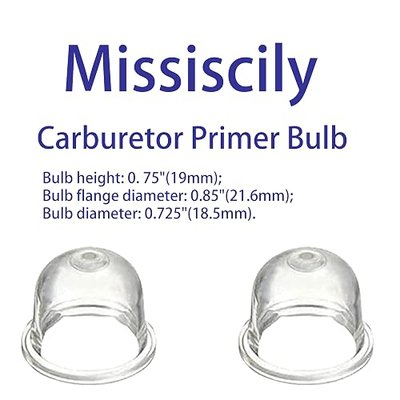4-Pack 0057003 0057004 Carburetor Primer Bulb Replacement for Homelite Echo Stihl Robi Zama Primer Pouland 561635001 A01195A 0058001 12538108660