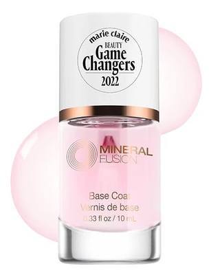 Mineral Fusion Base Coat Nail Treatment, 0.33 Fl Oz | Extend the Length of Manicures, Protect Against Chipping, Peeling Nail Polish, Long Lasting, Nail Strengthener, Vegan
