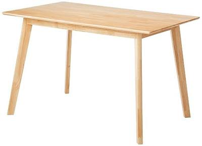 Amazon Basics Certified Sturdy Solid Wood Rectangular Dining Table, Easy Assembly, Kitchen Table, 29.5" D x 47.2" W x 29.5" H, Natural Wood