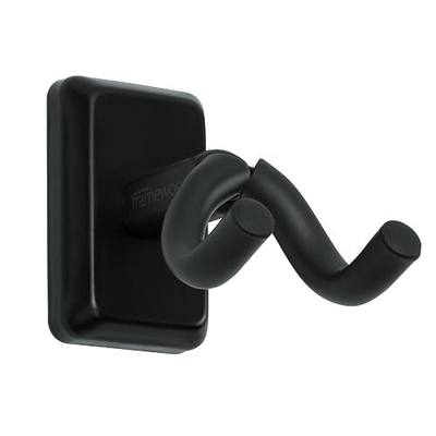 Gator Frameworks Wall Ukulele/Mandolin Hanger with Black Mounting Plate (GFW-UKE-HNGRBLK)