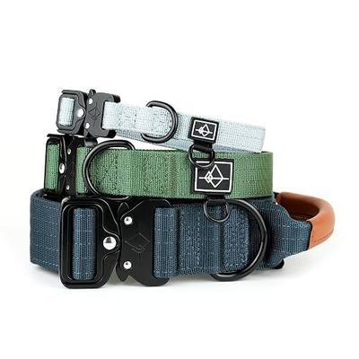 MADE TO ROAM Explorer Dog Collar | Heavy Duty Nylon & Durable Metal Buckle | Premium adjustable collar with rust-resistant hardware. Fits small to large dogs. 15 colors. Matching leash & harness