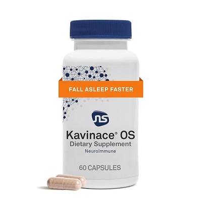 Neuroscience Kavinace OS & Sleep Aid with Melatonin 5mg, 60 Capsules | Supports Nighttime Rest Efficiency & Immune Health, L-Theanine