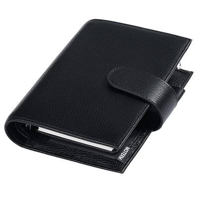 Moterm Pocket Versa - Pocket Size Binder Planner and Wallet Combo (Pebble-Black, 19mm Ring)