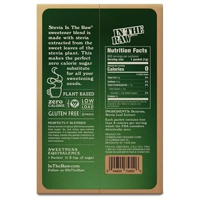 Stevia in the Raw Zero Calorie Sweetener Portion Packets, 800-count Original