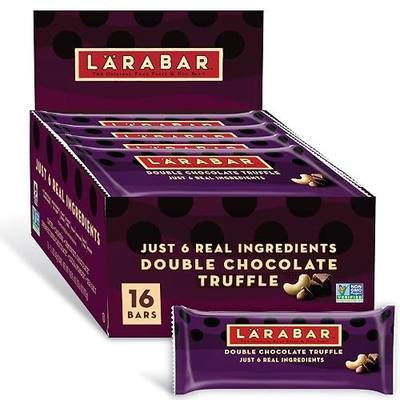 Larabar Double Chocolate Truffle, Gluten Free Vegan Fruit and Nut Bars, 25.6 oz, 16 Ct