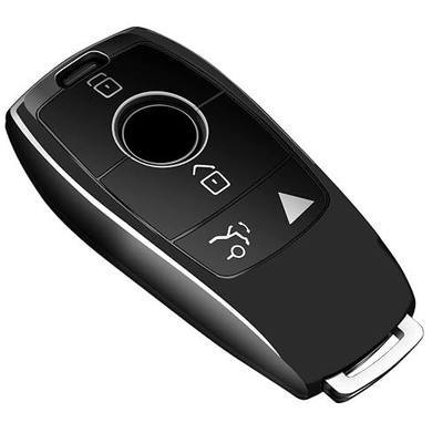 Tukellen for Mercedes Benz Key fob Cover,Special Soft TPU Key Case Protector Compatible with 2021-2026 GLE GLS GLA AMG GT,2019-2023 E-Class A-Class C-Class G-Class CLS 2018-2021 S-Class-Black
